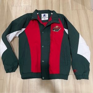 STARTER Minnesota Wild Puffer Jacket, Small